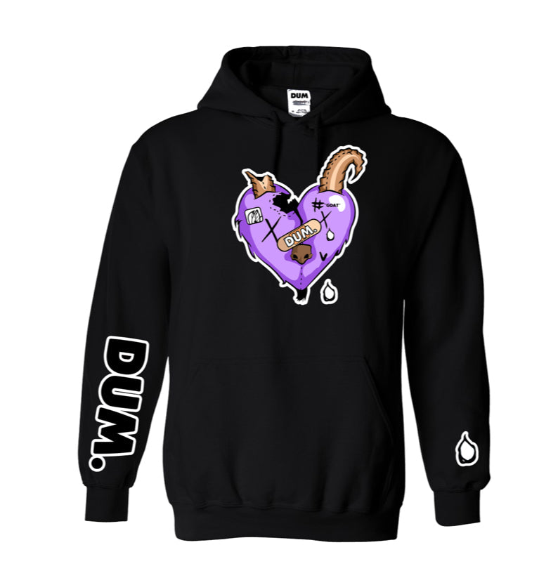 LAVENDER GOAT LOVE HOODIE