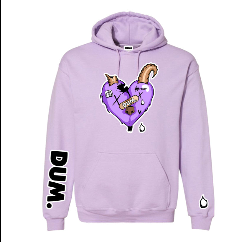 LAVENDER GOAT LOVE HOODIE