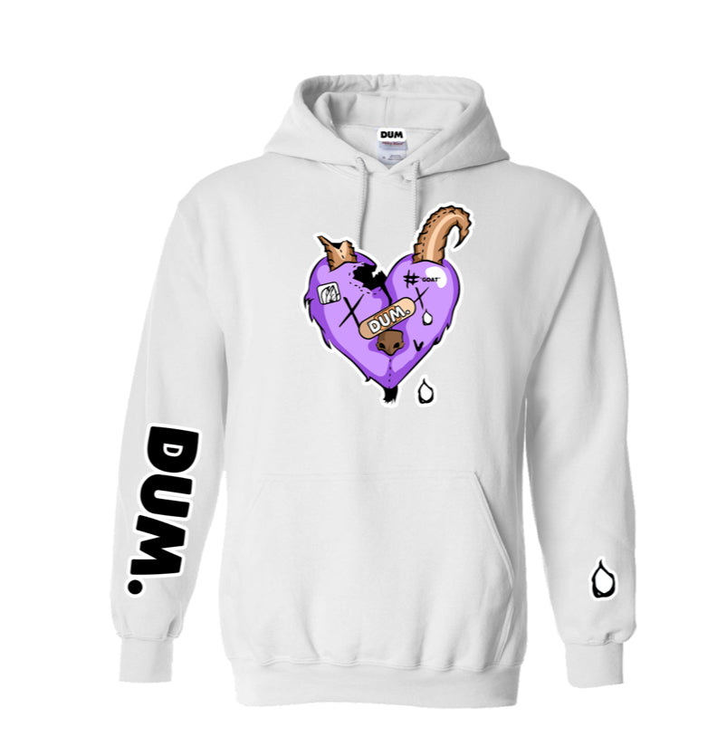 LAVENDER GOAT LOVE HOODIE