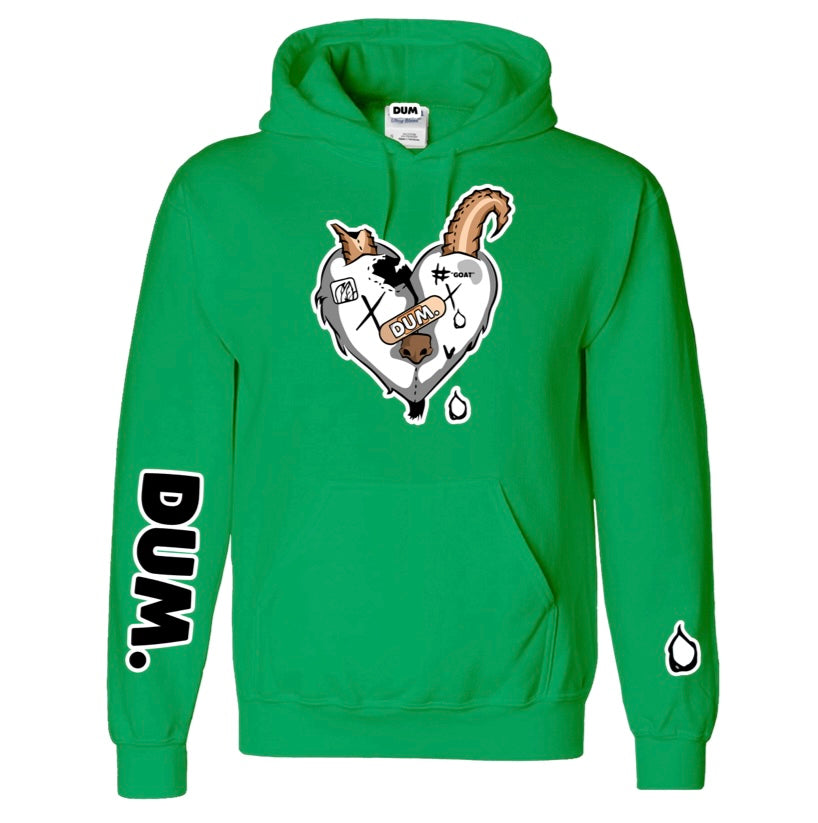 WHITE GOAT LOVE HOODIE