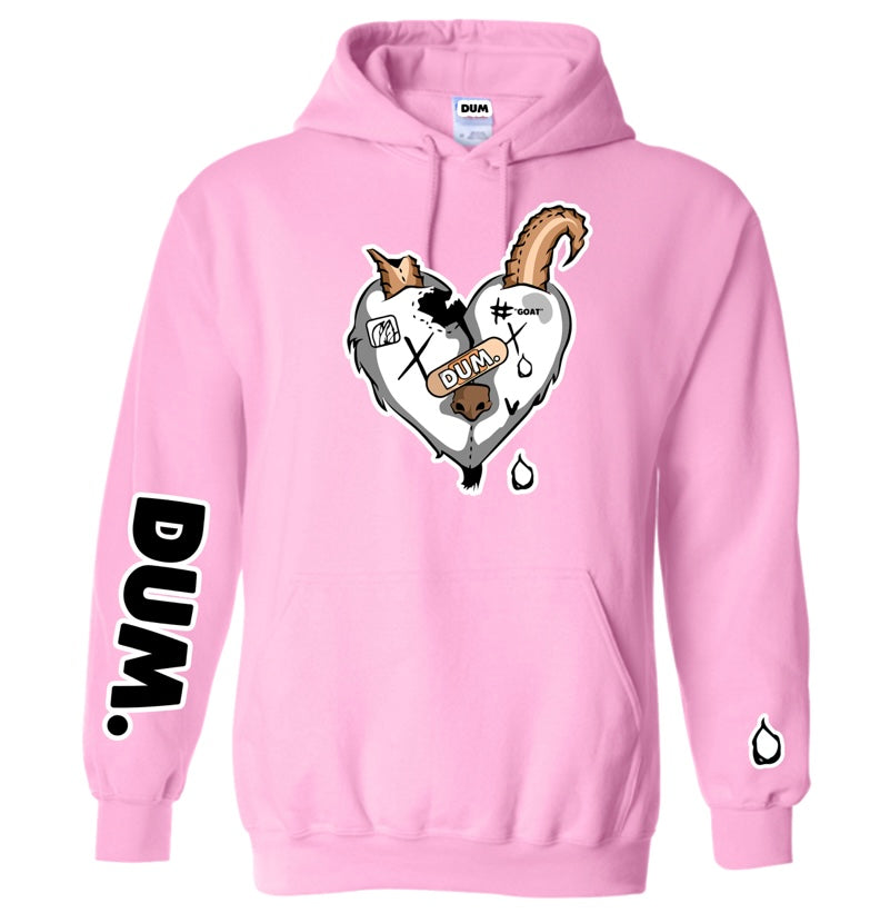 WHITE GOAT LOVE HOODIE