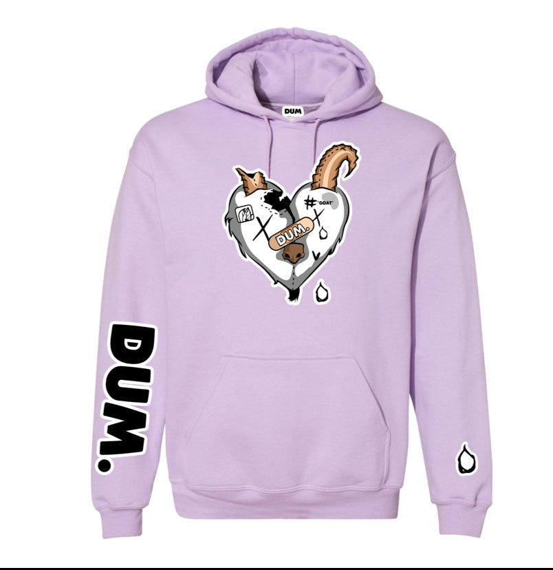 WHITE GOAT LOVE HOODIE