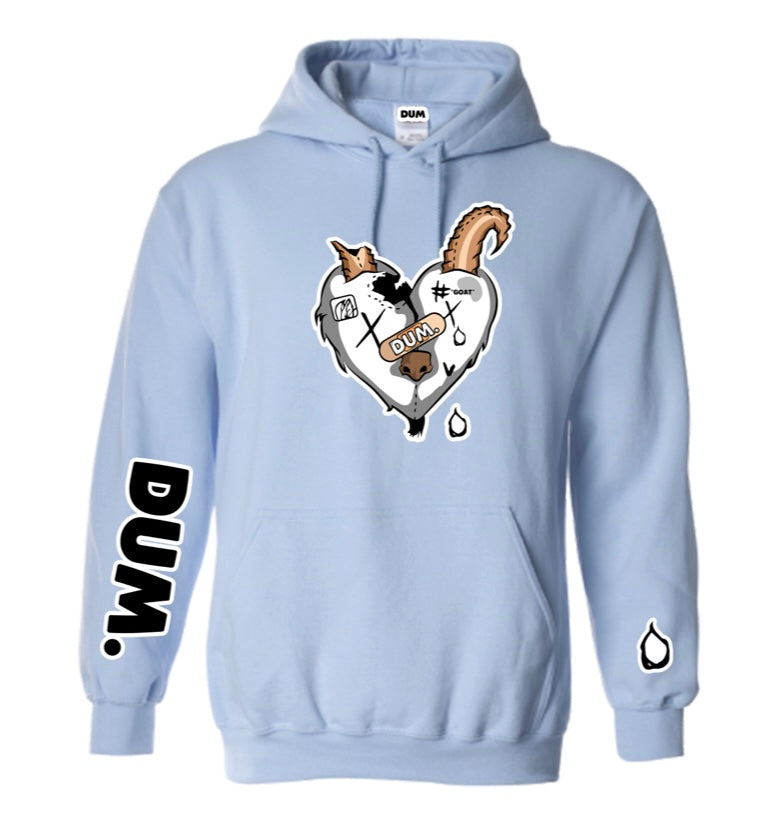 WHITE GOAT LOVE HOODIE
