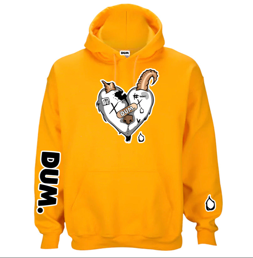 WHITE GOAT LOVE HOODIE