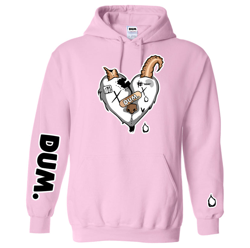 WHITE GOAT LOVE HOODIE