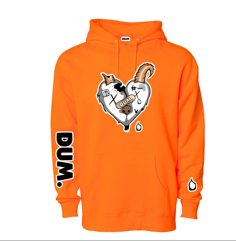 WHITE GOAT LOVE HOODIE