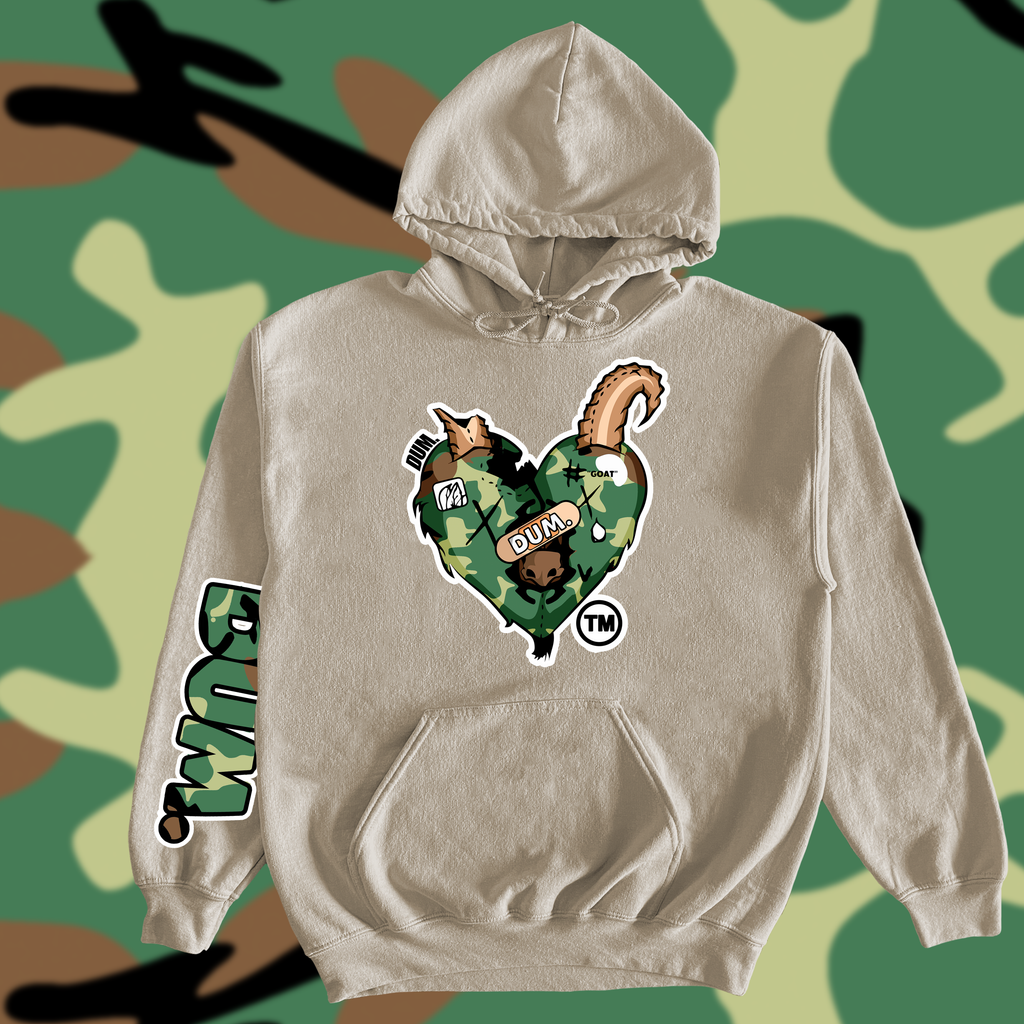 GREEN GOAT CAMO HOODIE