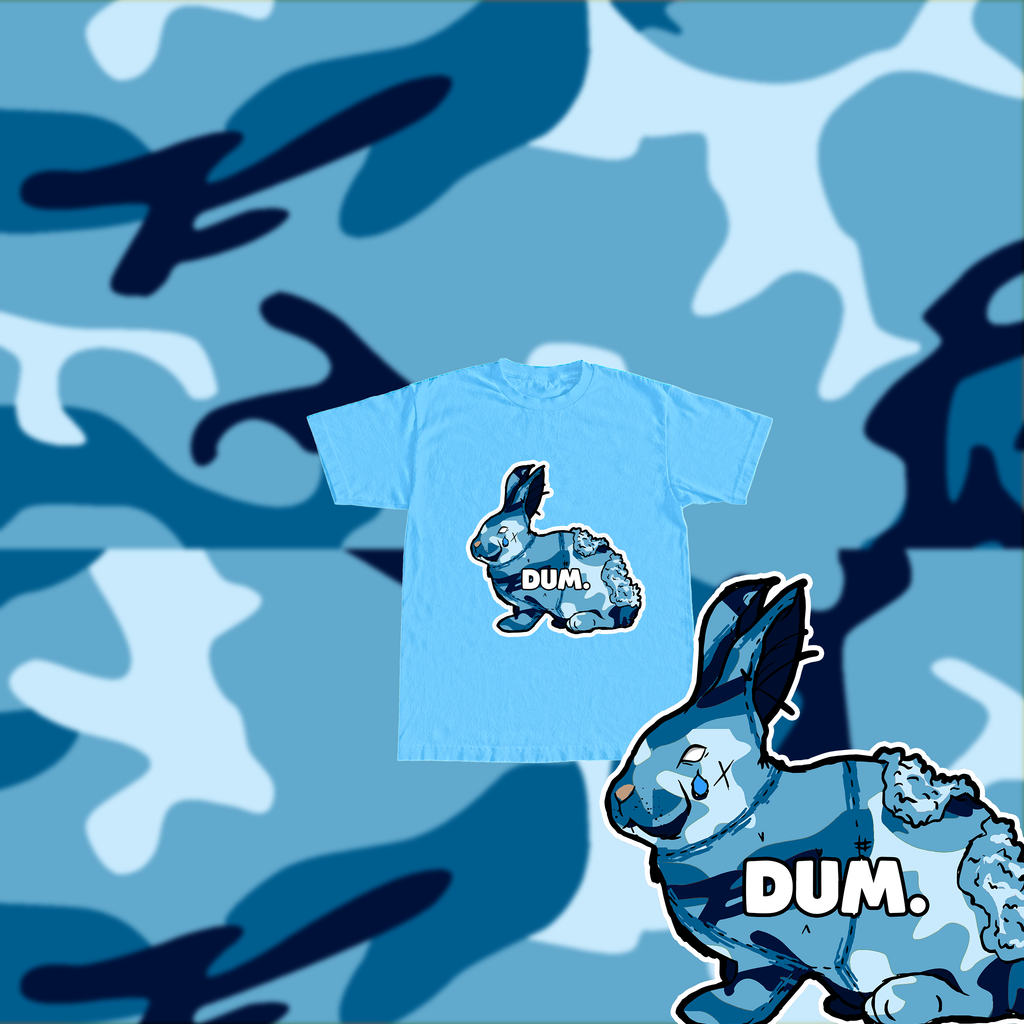 BLUE OG DUM CAMO KIDS TSHIRT