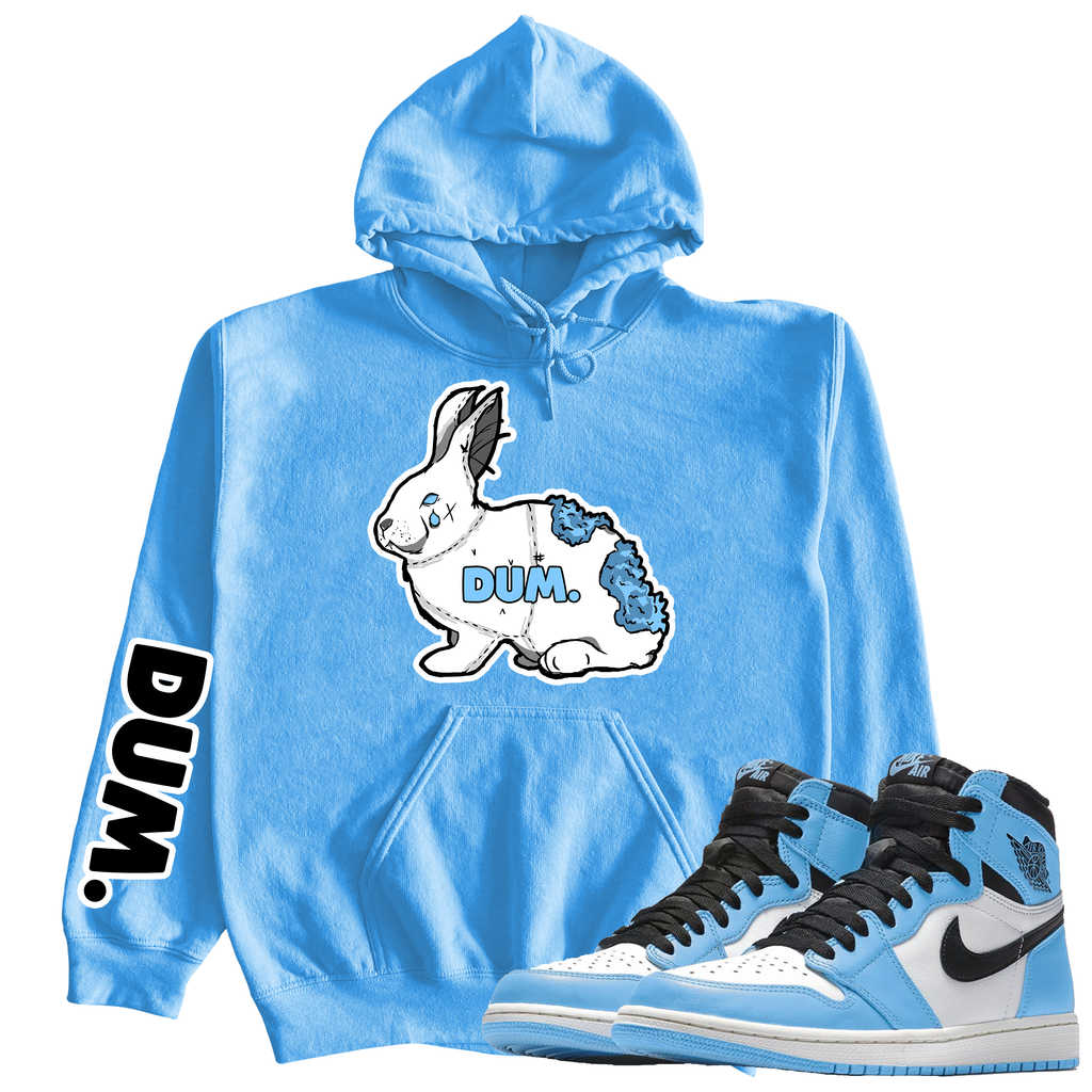 DUM X RETRO 1S UNIVERSITY BLUE HOODIE
