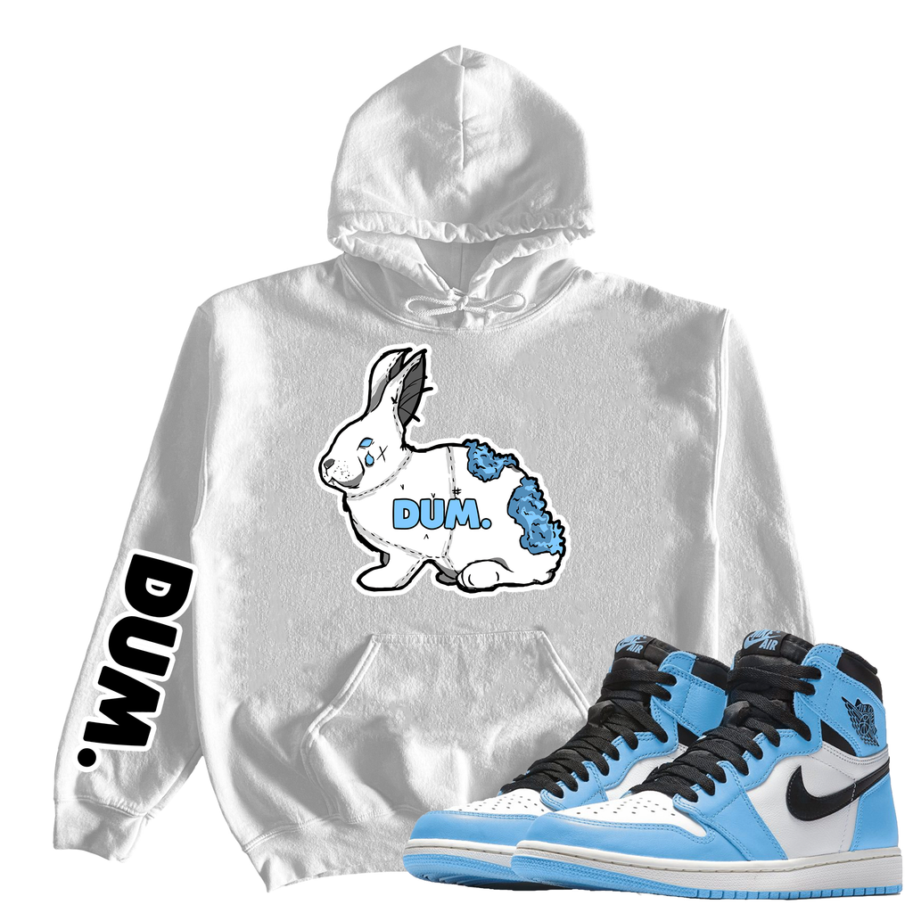 DUM X RETRO 1S UNIVERSITY BLUE HOODIE