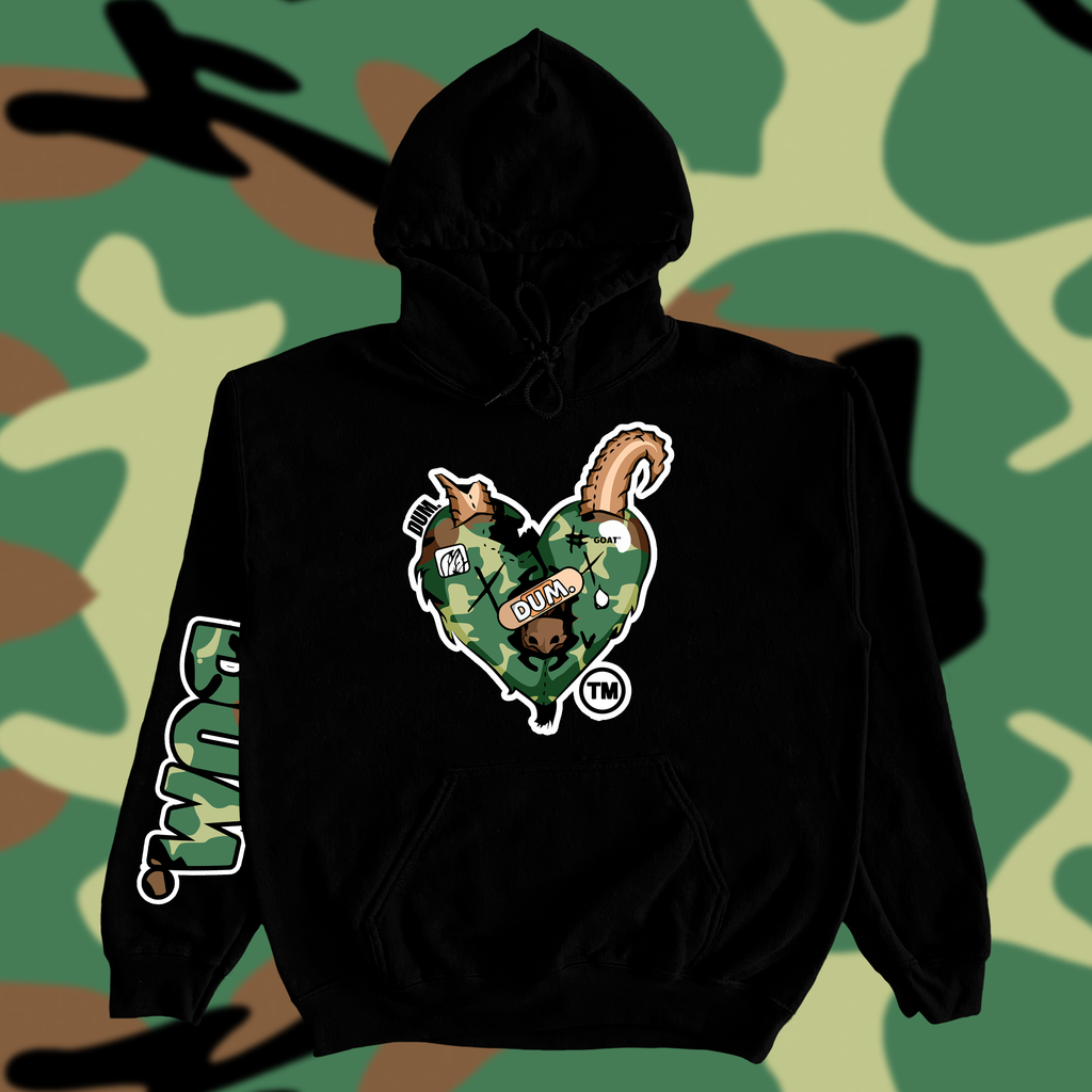 GREEN GOAT CAMO HOODIE