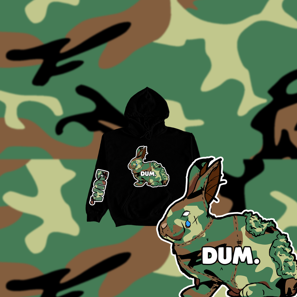 GREEN OG DUM CAMO KIDS HOODIE