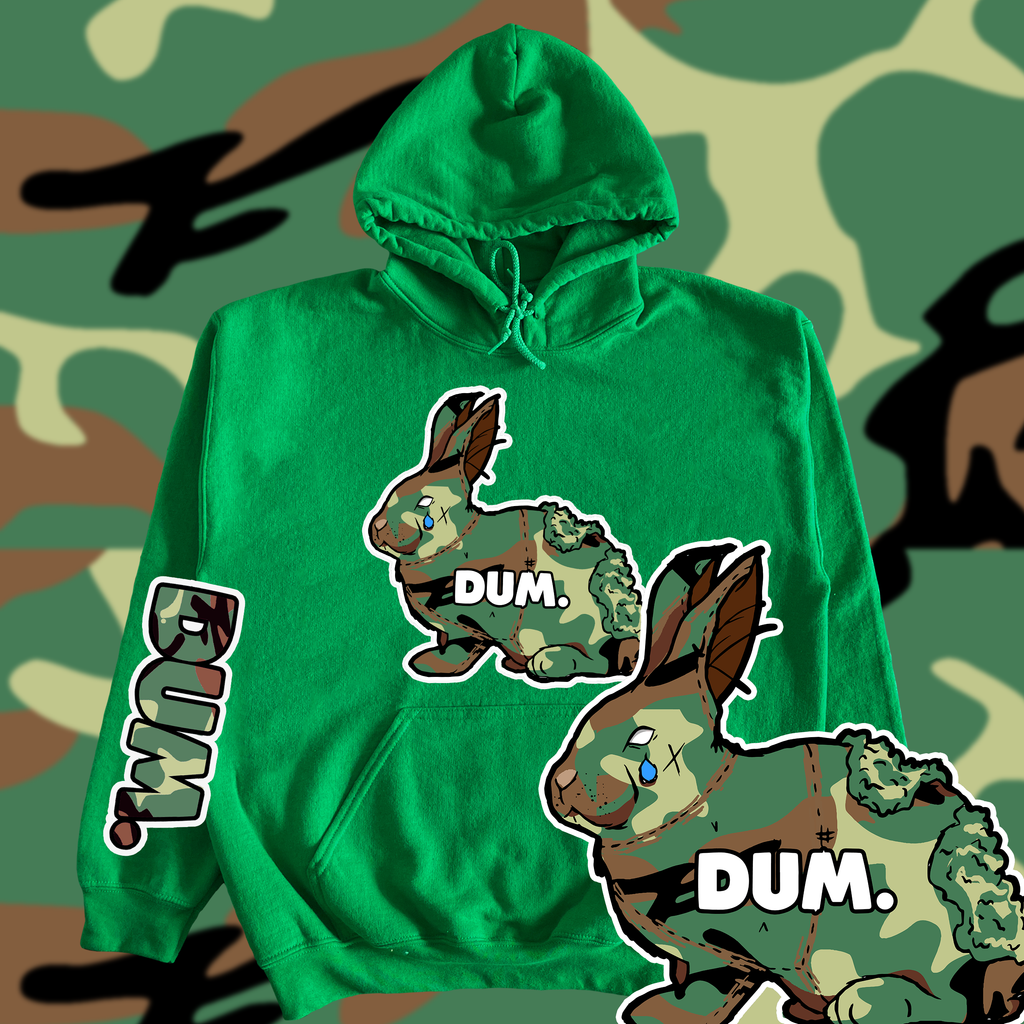GREEN OG DUM CAMO HOODIE