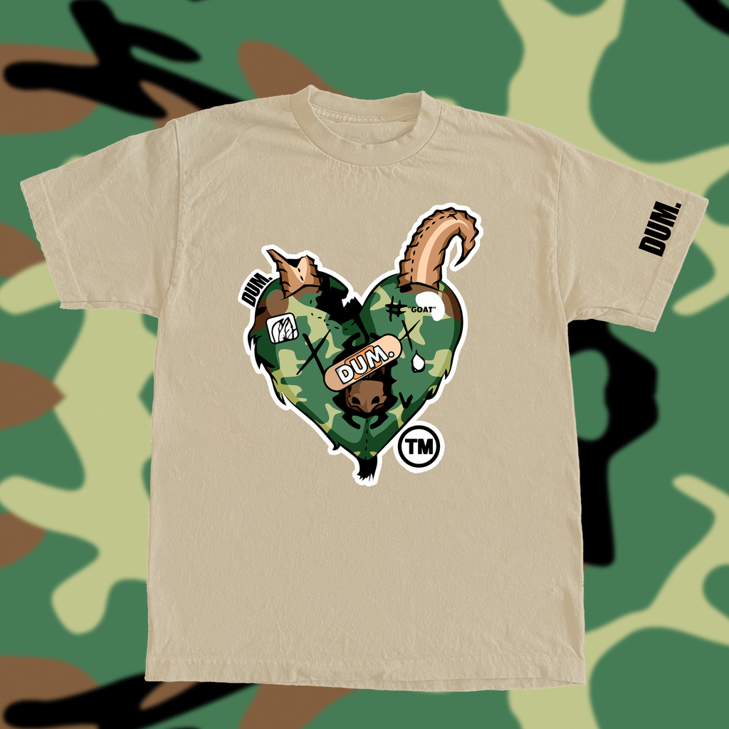 GREEN GOAT CAMO TSHIRT