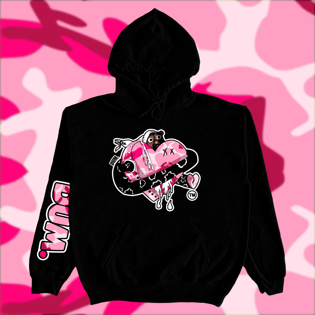 PINK DUMLOVE CAMO HOODIE