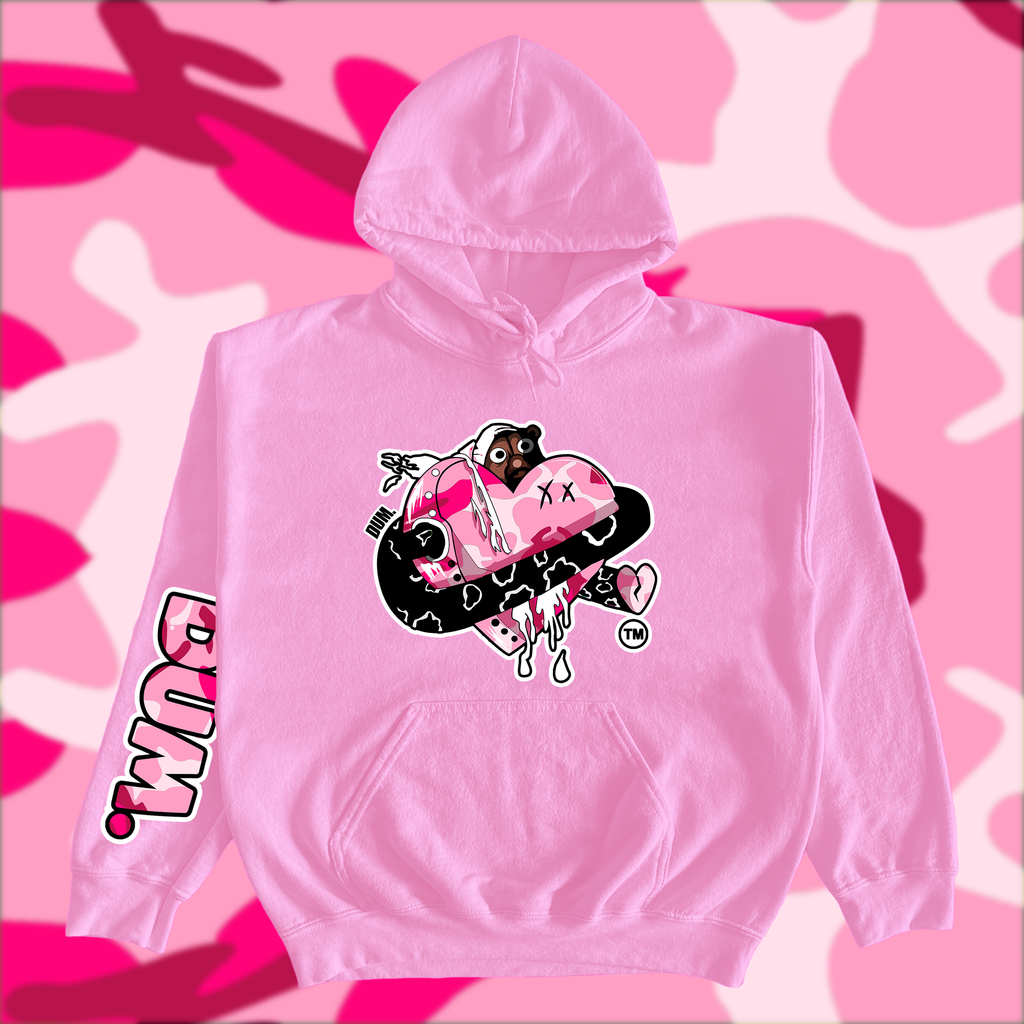PINK DUMLOVE CAMO HOODIE