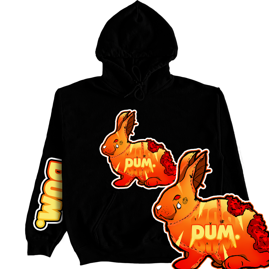 RED GRADIENT DUM HOODIE