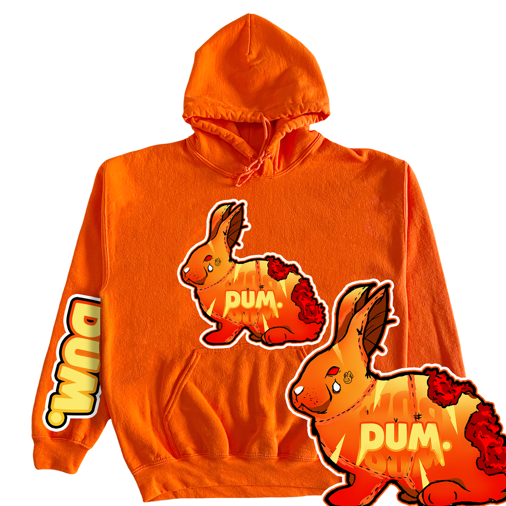 RED GRADIENT DUM HOODIE