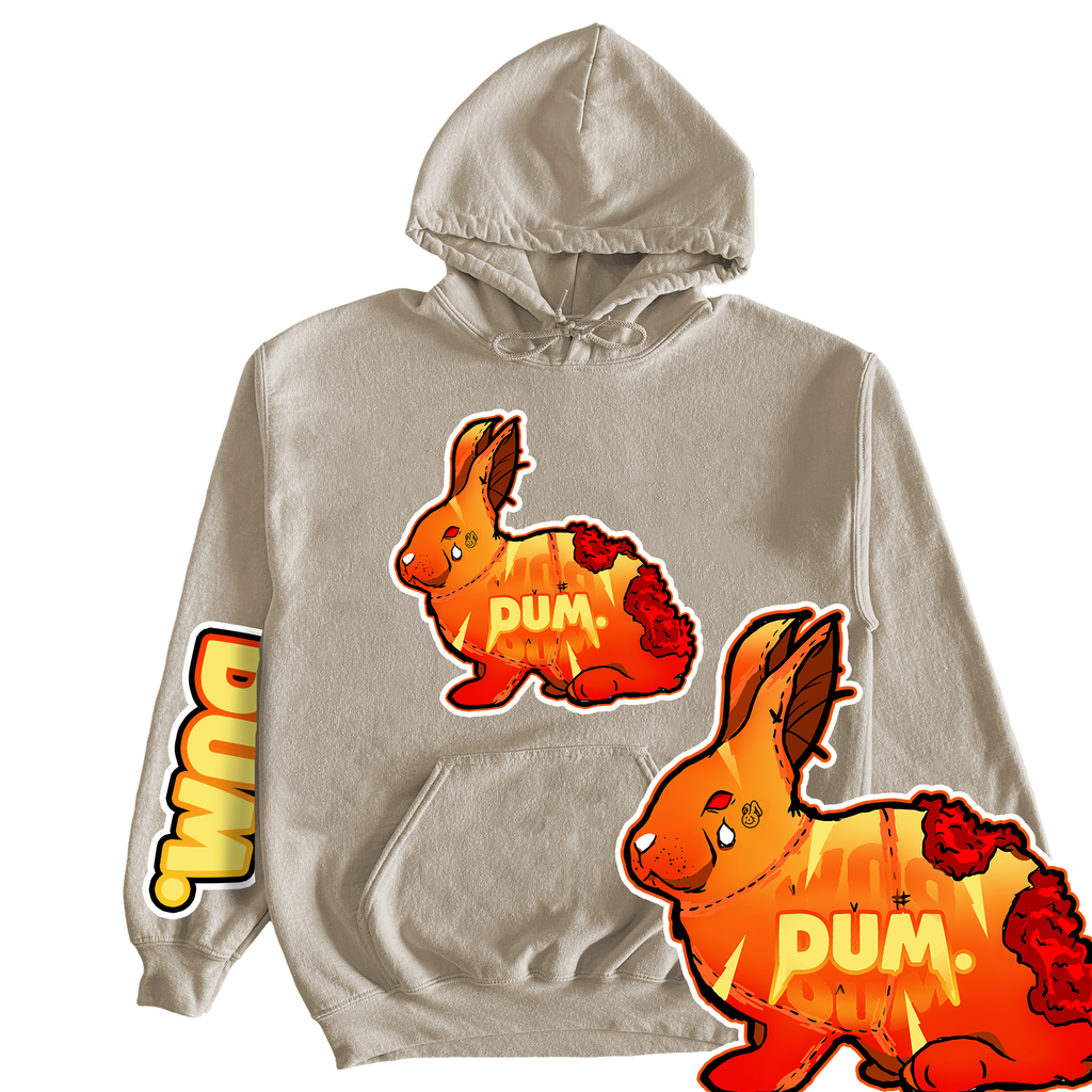 RED GRADIENT DUM HOODIE