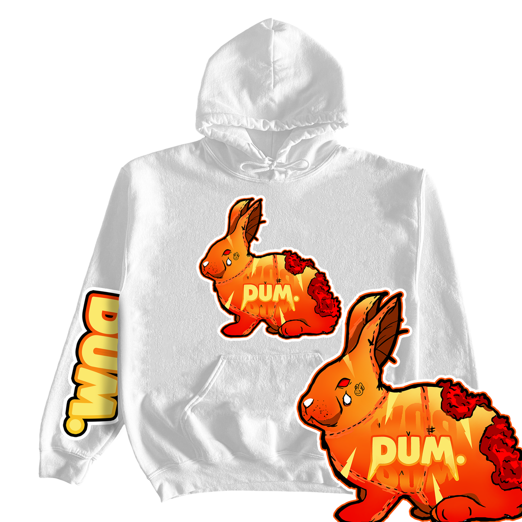 RED GRADIENT DUM HOODIE